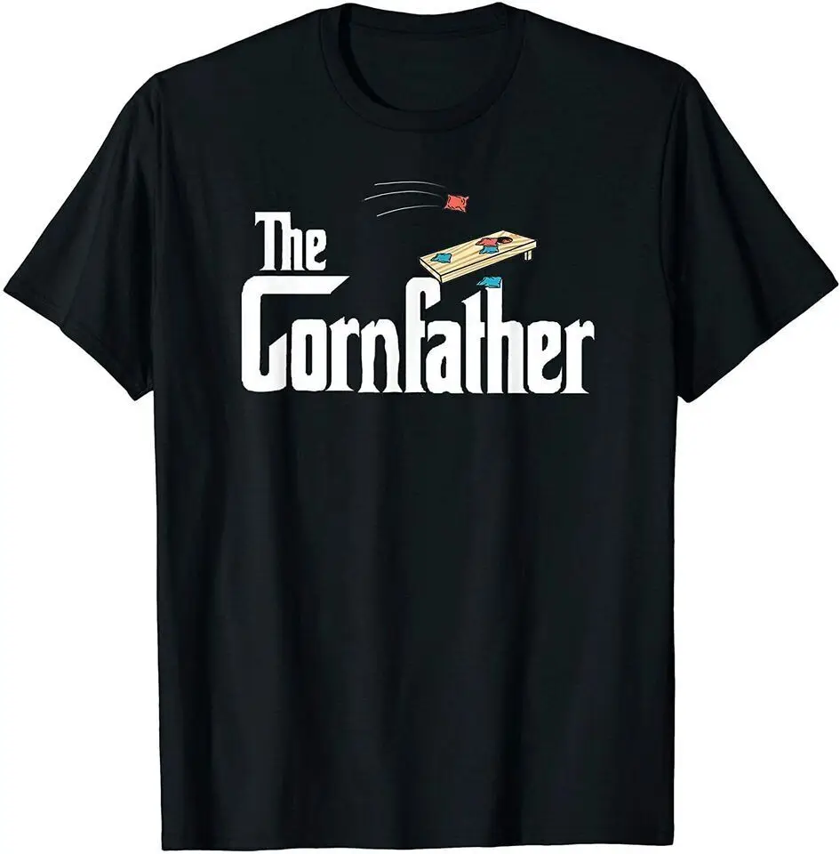 

New Mens Funny Cornhole The Cornfather Fathers Gift Unisex Funny T-Shirt USA Tee