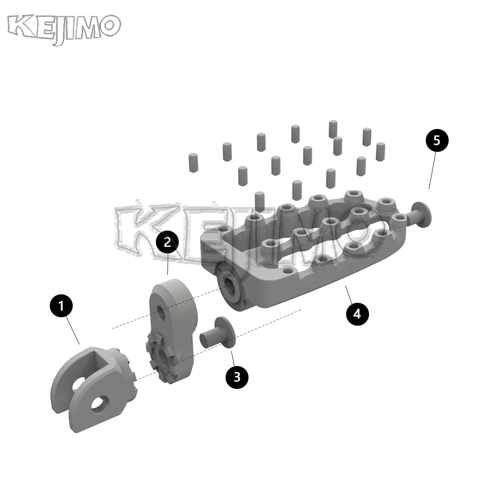 Aluminum Motorcycle Accessories FOR KAWASAKI KLX 300 650 250 R 250SF 250S Footrest Footpegs Foot Pegs Pedal FOR HONDA CRF XR/CR