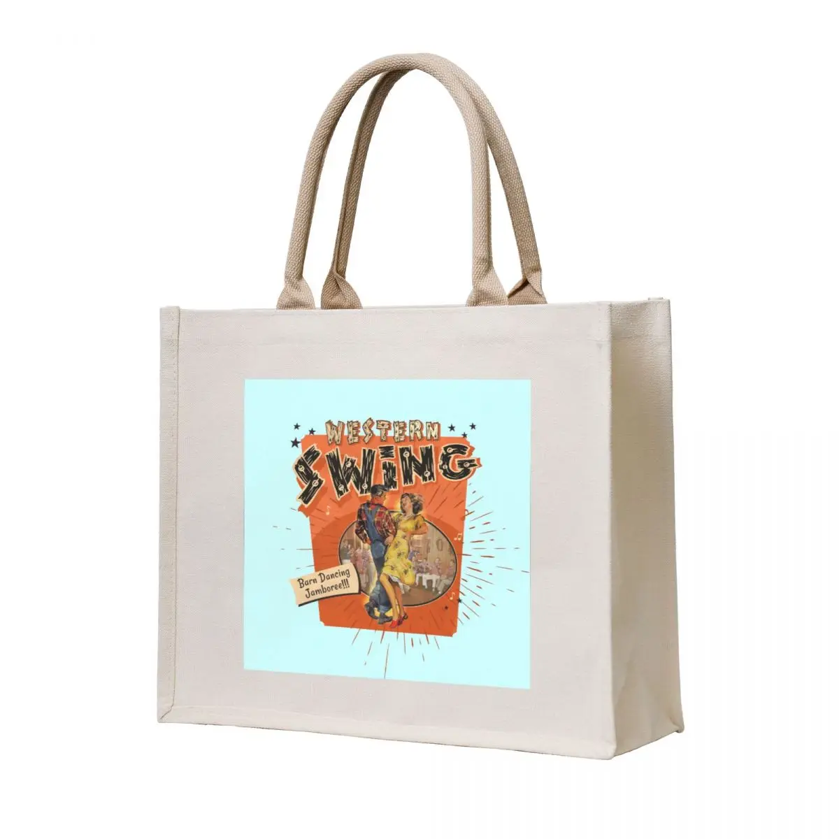

WESTERN SWING Tote Bag Canvas foldable reusable bag handbag