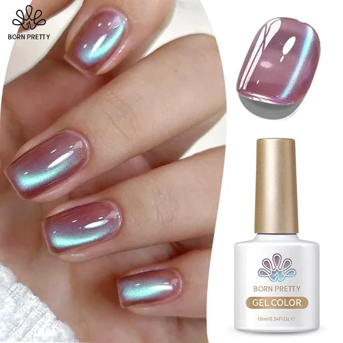 BORN PRETTY 10ml desnudo dorado brillo gato Gel magnético esmalte de uñas Ultra brillo colores dobles suministros de uñas de Gel UV semipermanente