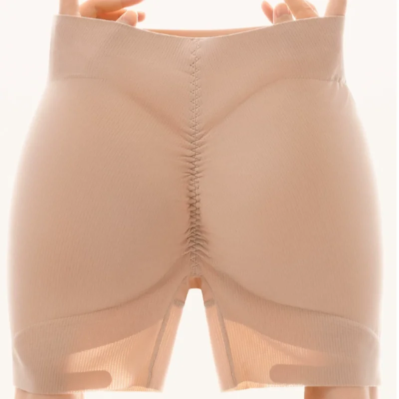 Image of Nahtlose, gepolsterte Hüftverstärker-Boyshorts für Damen, formende Unterwäsche, Sicherheitsshorts mit Hüftpolstern für eine natürliche Po- und Hüftformung.