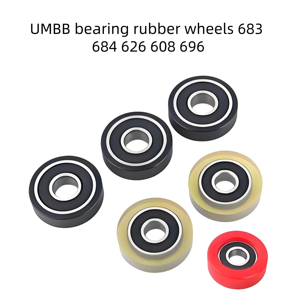 UMBB Polyurethane Rubber Wheel Bearing, Model 683 684 626 608 696, Suitable for Various Scenarios