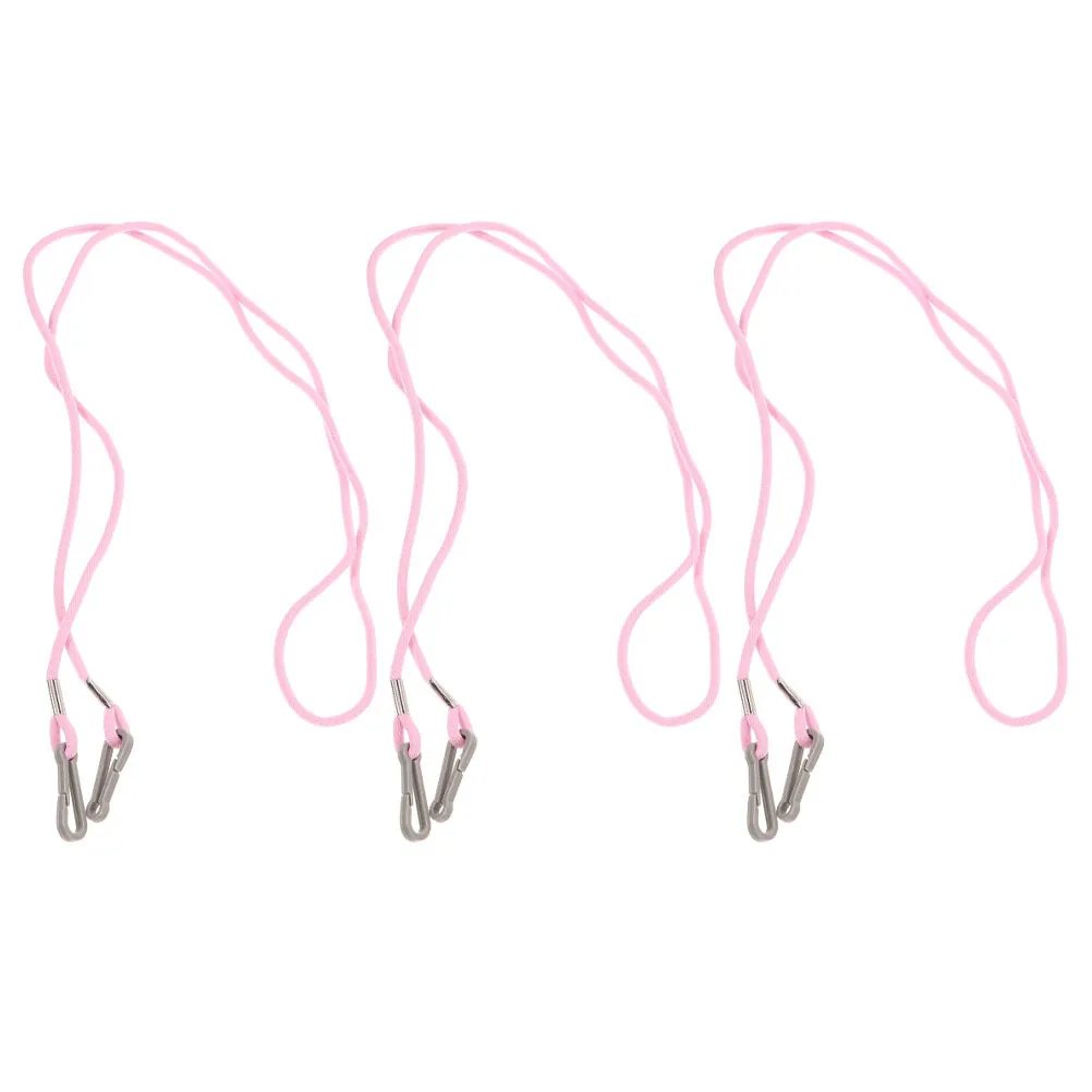 3pcs Ski Holder With Lanyard Nylon Glove Clips Anti-Lost Mitten Straps For Winter Glove Holder Neck Rope