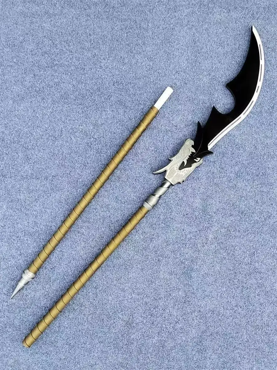 JiaQiu Lange Mes Spel Limbus Compamy HongLu Cosplay Da Guan Dao Prop Model Halloween Kerstfeest Kostuum Accessoires