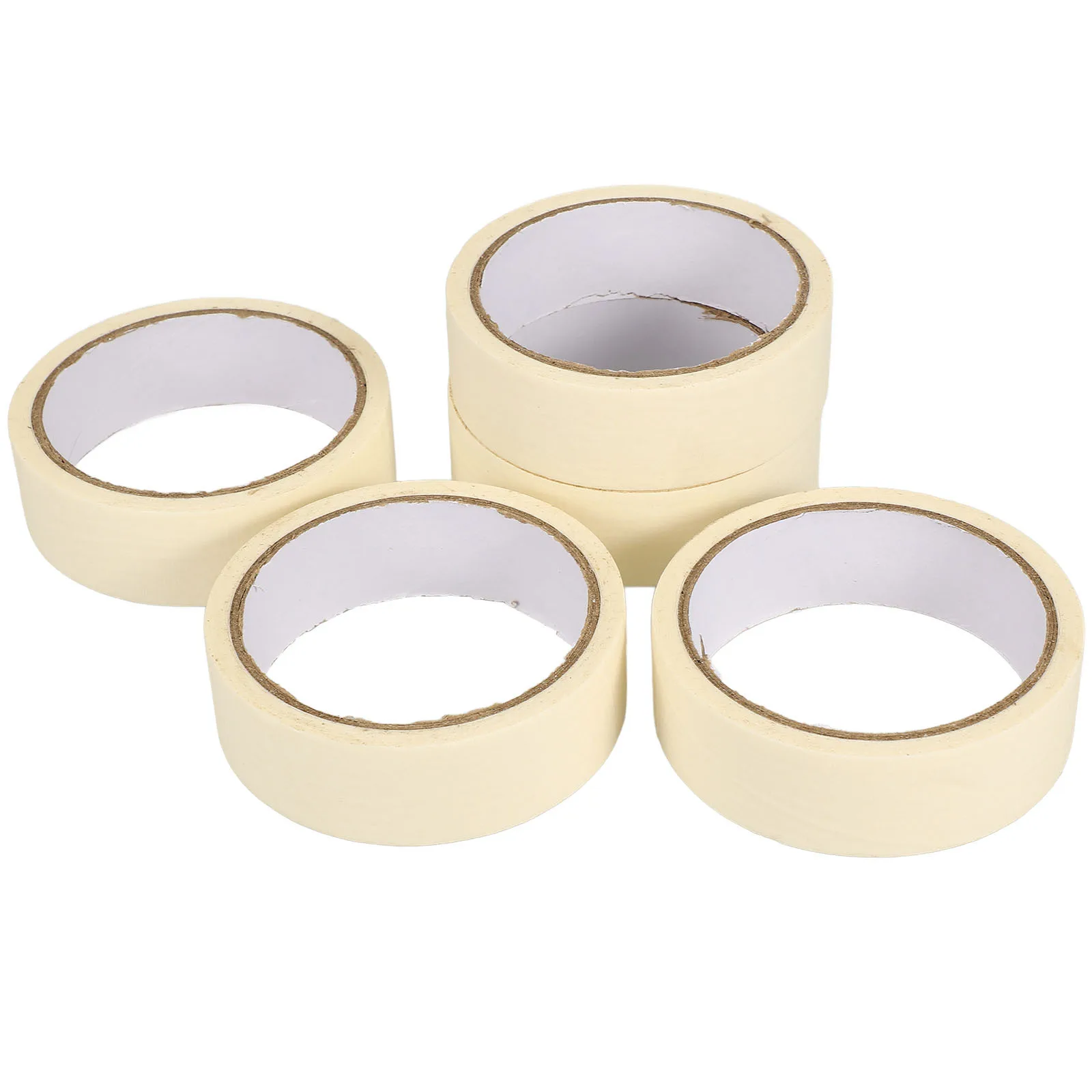 

5pcs 5 Rolls 20 Meter Paper Masking Tape Adhesive For Wall Painting Auto Projects Painters Tape Craft Renovation Tools