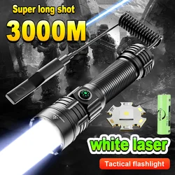 2024 Ultra Powerful Military Tactical Flashlight USB Rechargeable Hunting Tactical Night Scout Lights LED Zoom Tactical Lantern