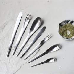 304 Forged Stainless Steel Knife Fork And Spoon Hotel Meal With Knife Fork And Spoon Gift Tableware