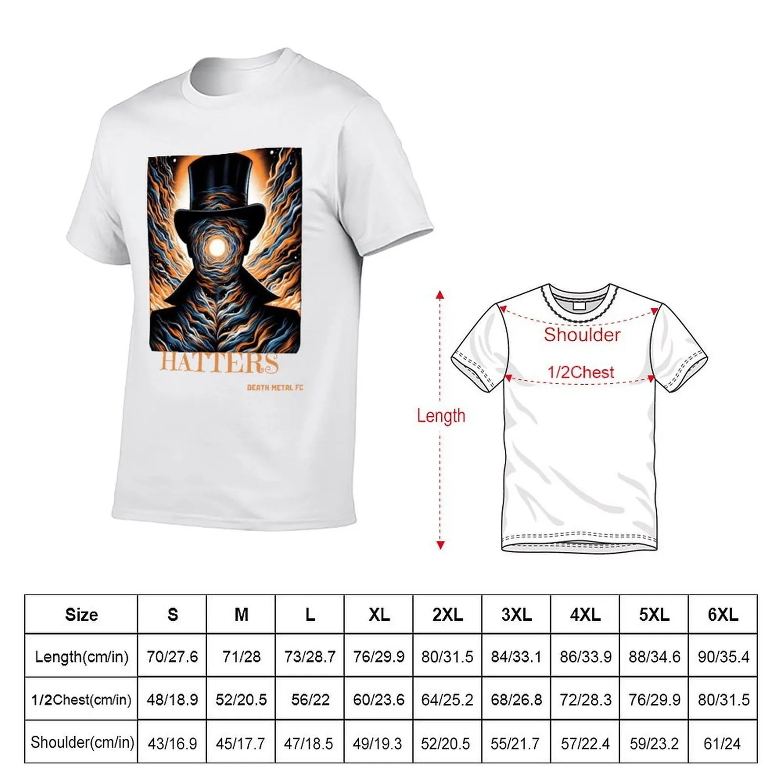 Hatters Football Metal Band T-Shirt t shirt for man 100 percent cotton man t shirts graphic T-Shirt