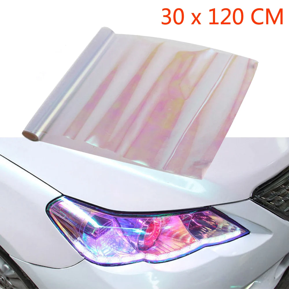 

30Pcs Self-Adhesive Tint Film for Car Headlights Water Resistant Vinyl Protection