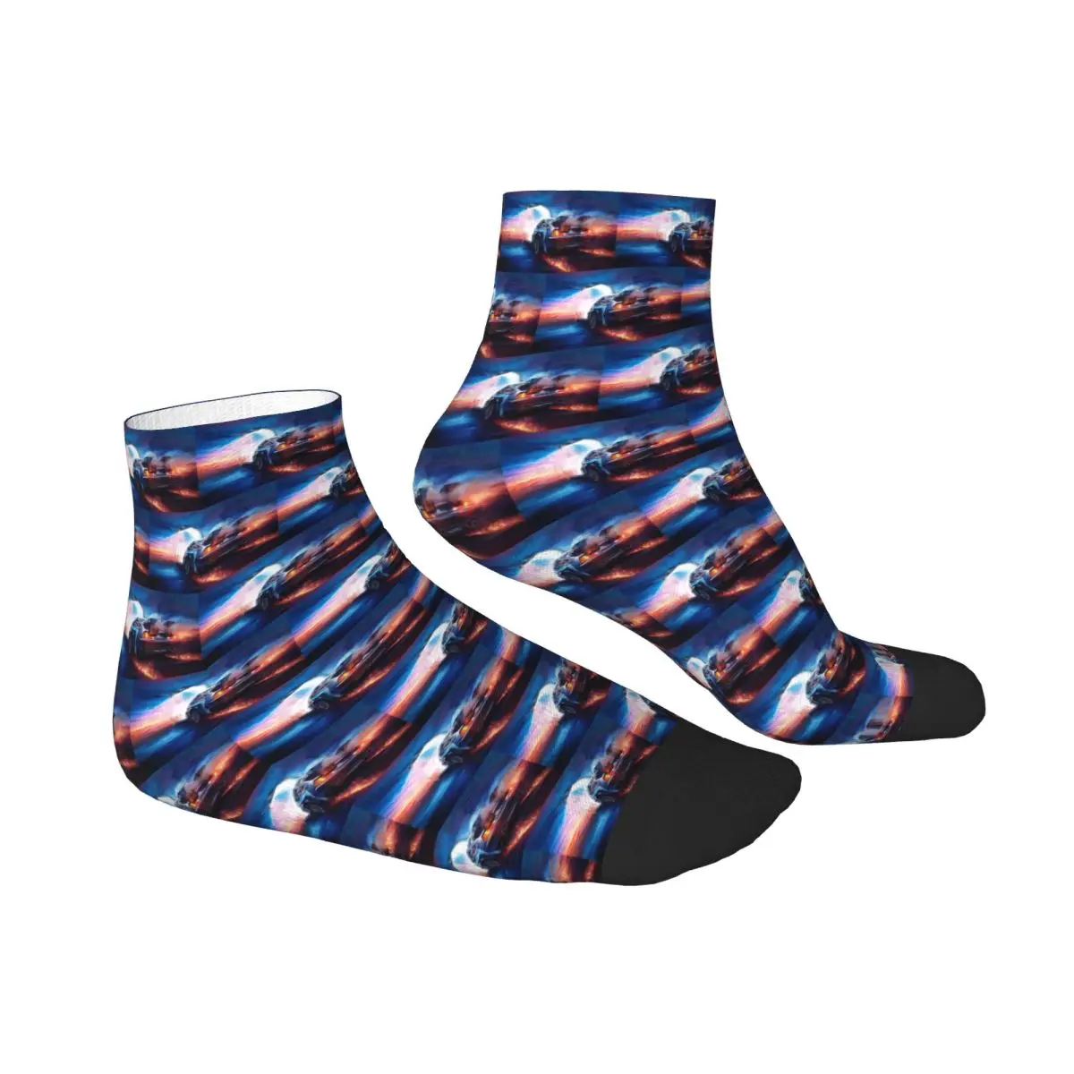 Retour vers le futur Delorean Time Machine chaussettes Harajuku bas de haute qualité toutes saisons chaussettes accessoires pour cadeaux unisexe