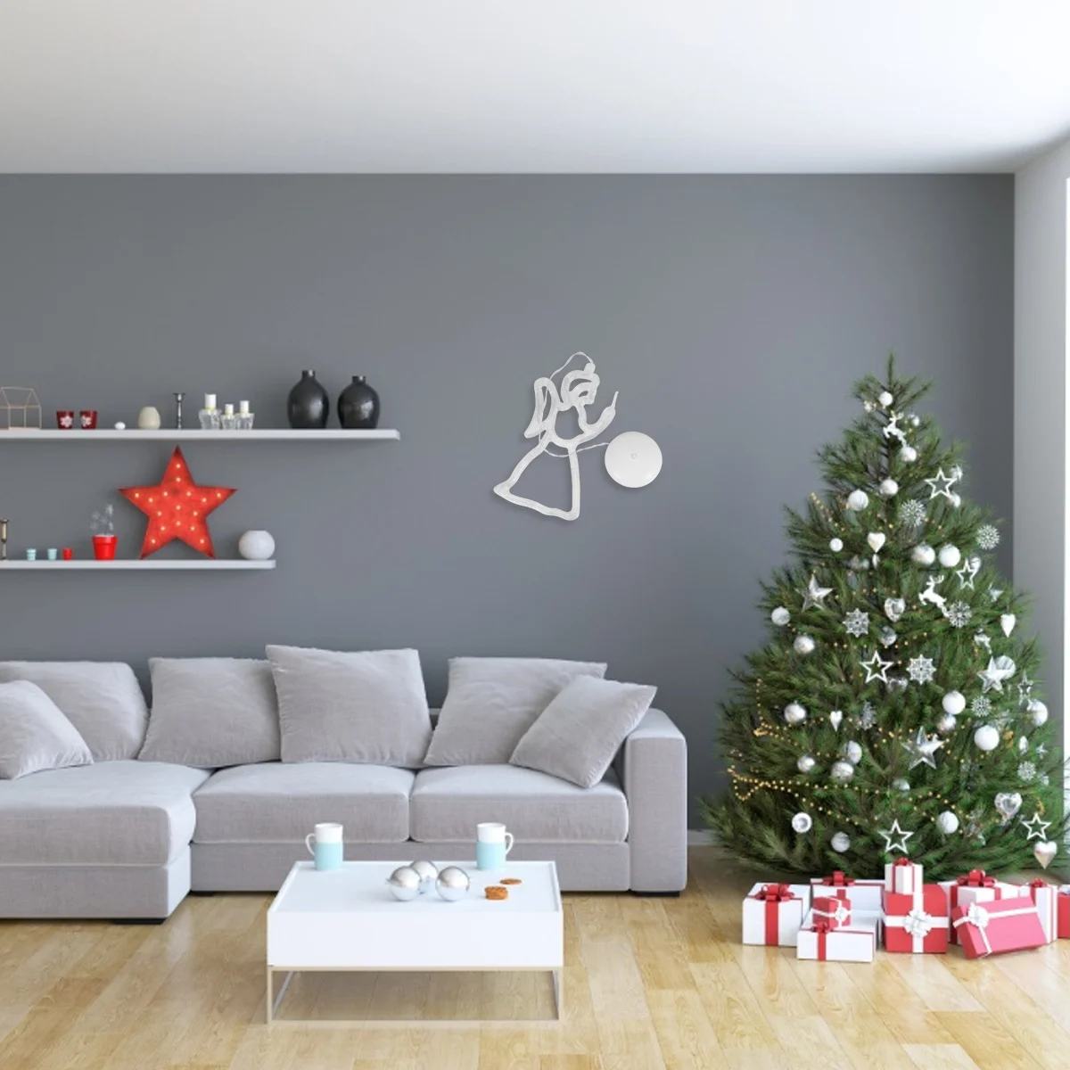 

Christmas Window Sucker Hanging Light Creative Showcase Lamp Romantic Warm Atmosphere LED Window Light Decor