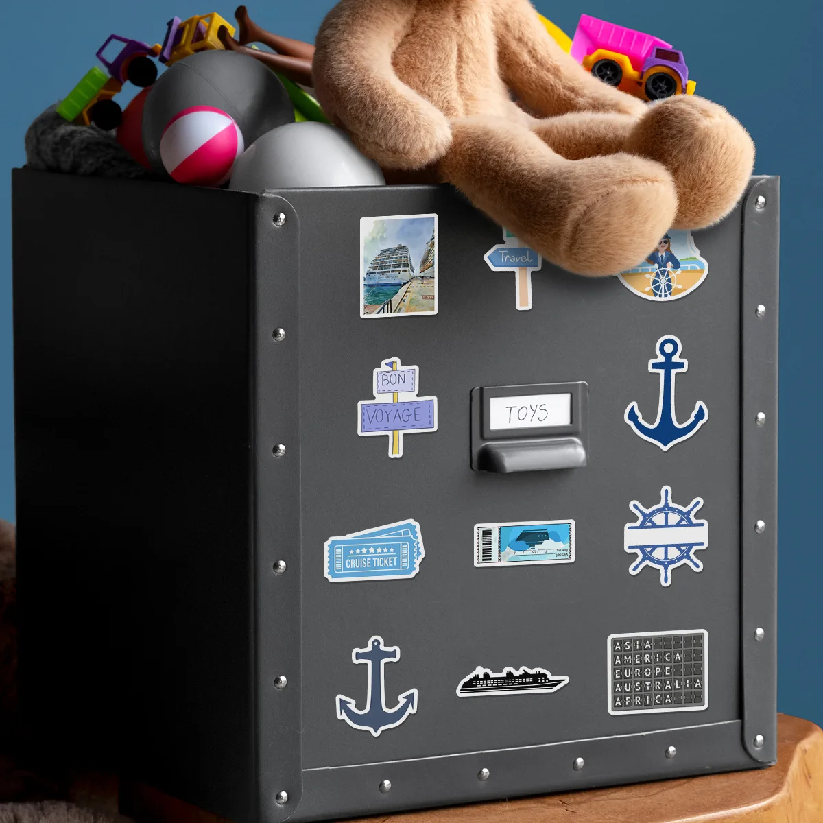 50 Uds. Pegatinas divertidas de dibujos animados de navegación Bule Graffiti crucero decoración de vacaciones DIY juguetes portátil guitarra bicicleta monopatín calcomanías