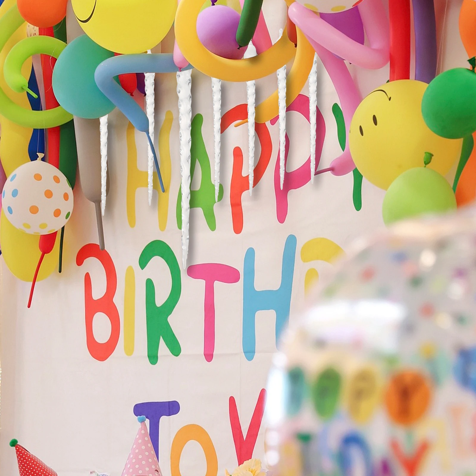 

13Pcs Crystal Ornaments Clear Decorations for Christmas Decor Tree Party Wedding Garden Hanging Stylish