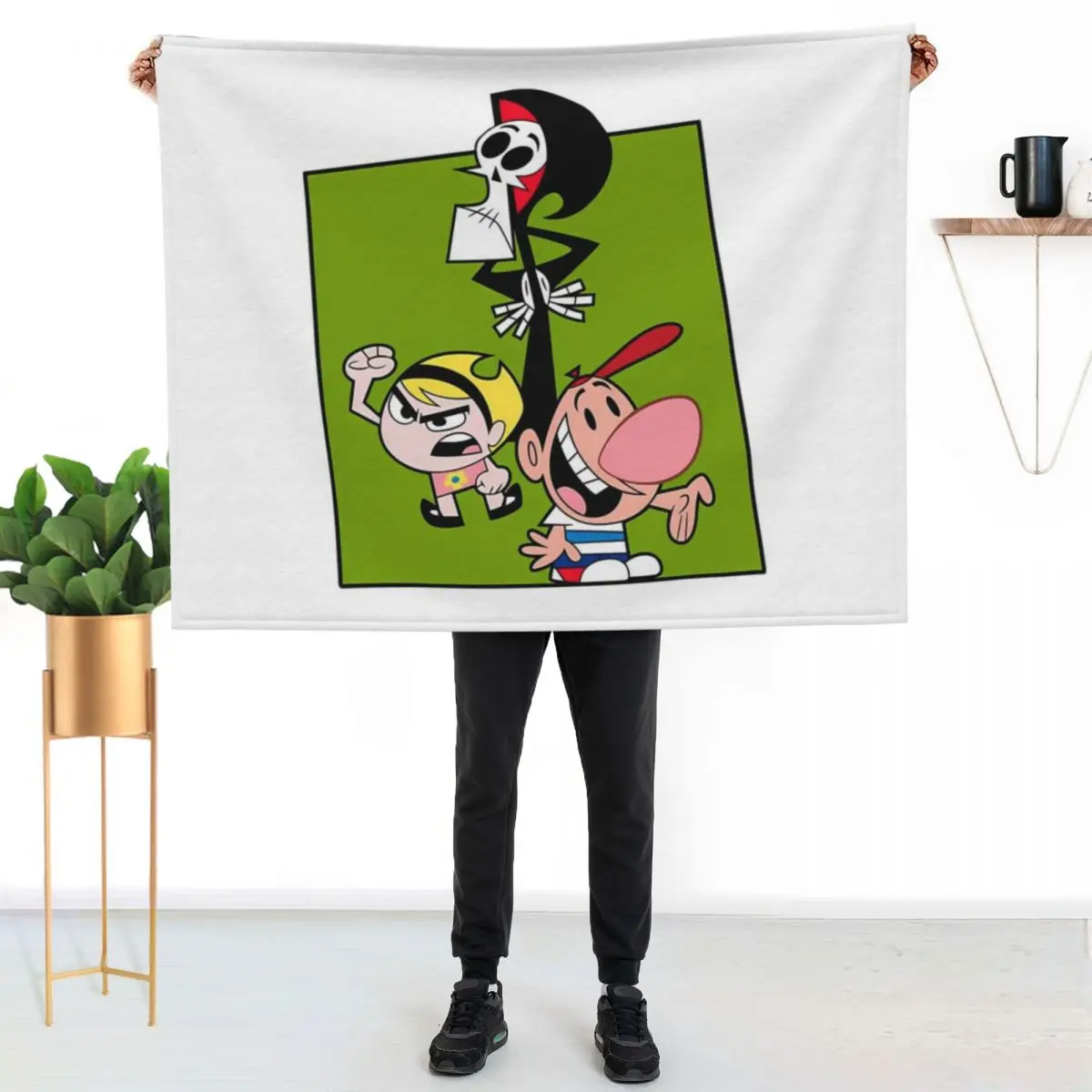 The Grim Adventures of Billy & Mandy Throw Blanket christmas decoration Luxury Travel Luxury Designer Bed linens Blankets