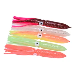 10pcs 15CM 23CM 30CMHeavy Lure for Pesca Sea Fishing Octopus Tuna Baits Soft Artifical Fishing Trolling Lure Skirt Squid