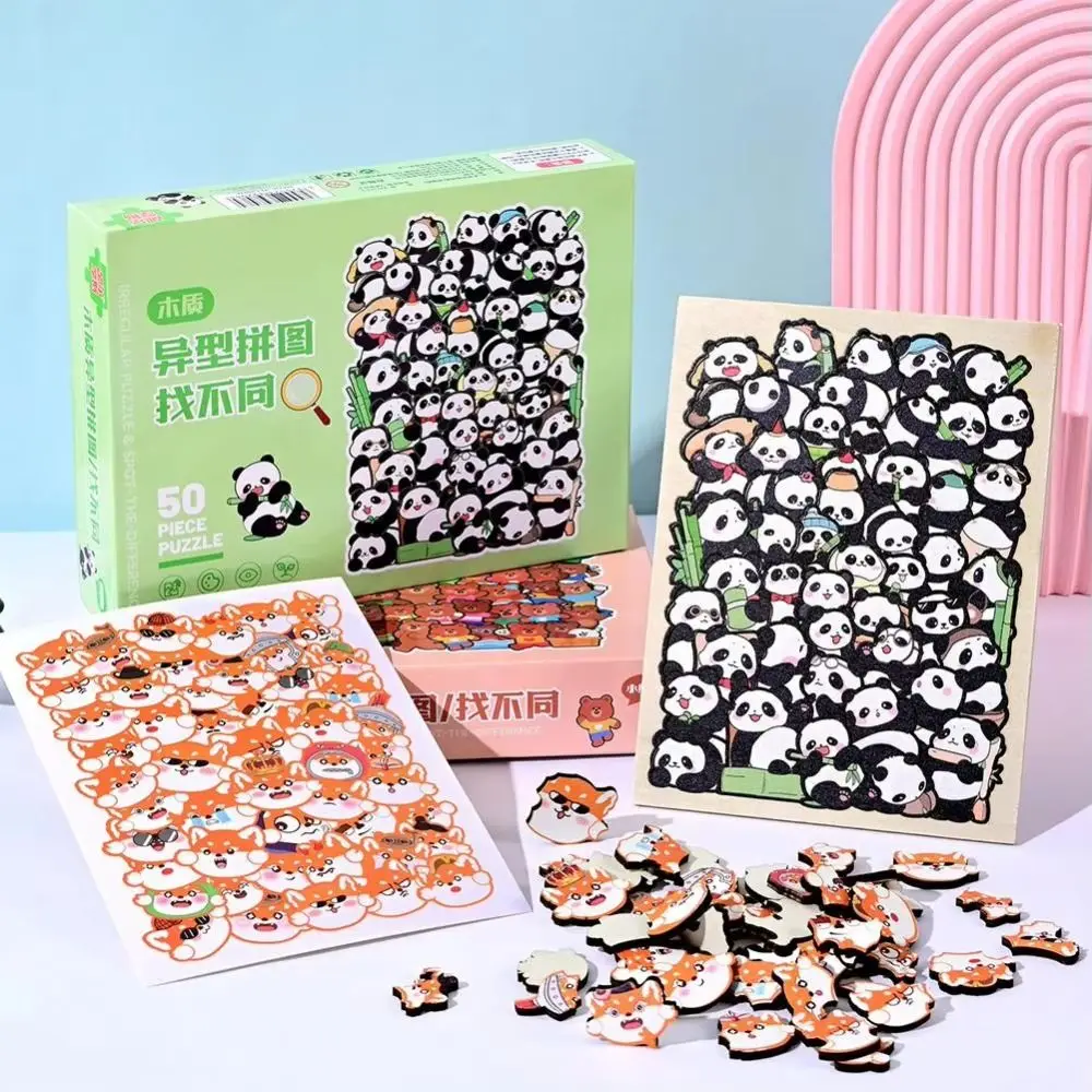 

Irregular Shaped Animal Cat Jigsaw Puzzles Panda Crocodile Cartoon Shape Puzzles Wooden Pig Animal Shape Puzzles Kids Gifts