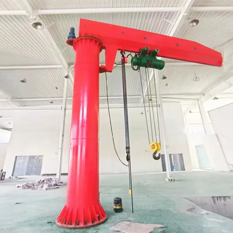 1 Ton Small Cantilever Crane 360 Degree Rotating Single Arm Fixed Column Workshop Warehouse Core Motor Used for Construction