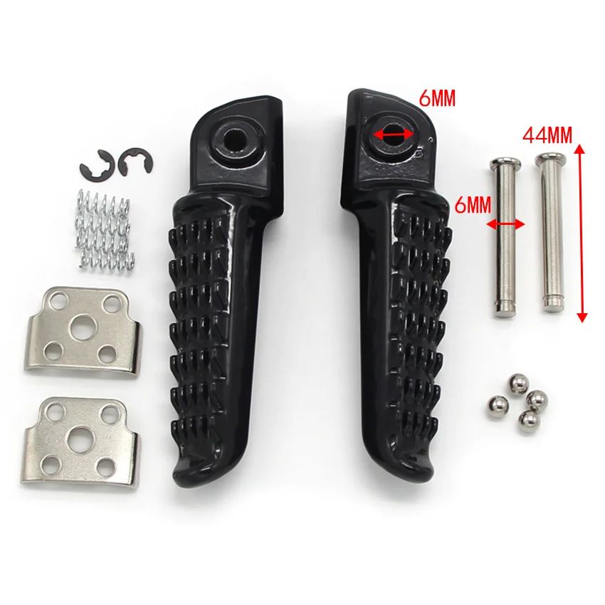 Motorcycle Rear Footrest Foot Pegs Pedals For Kawasaki Z900RS Z750 ER650 ER6N ZR1000 Z1000 ZR800 Z800 ZR900 Z900 34028-1480 6mm