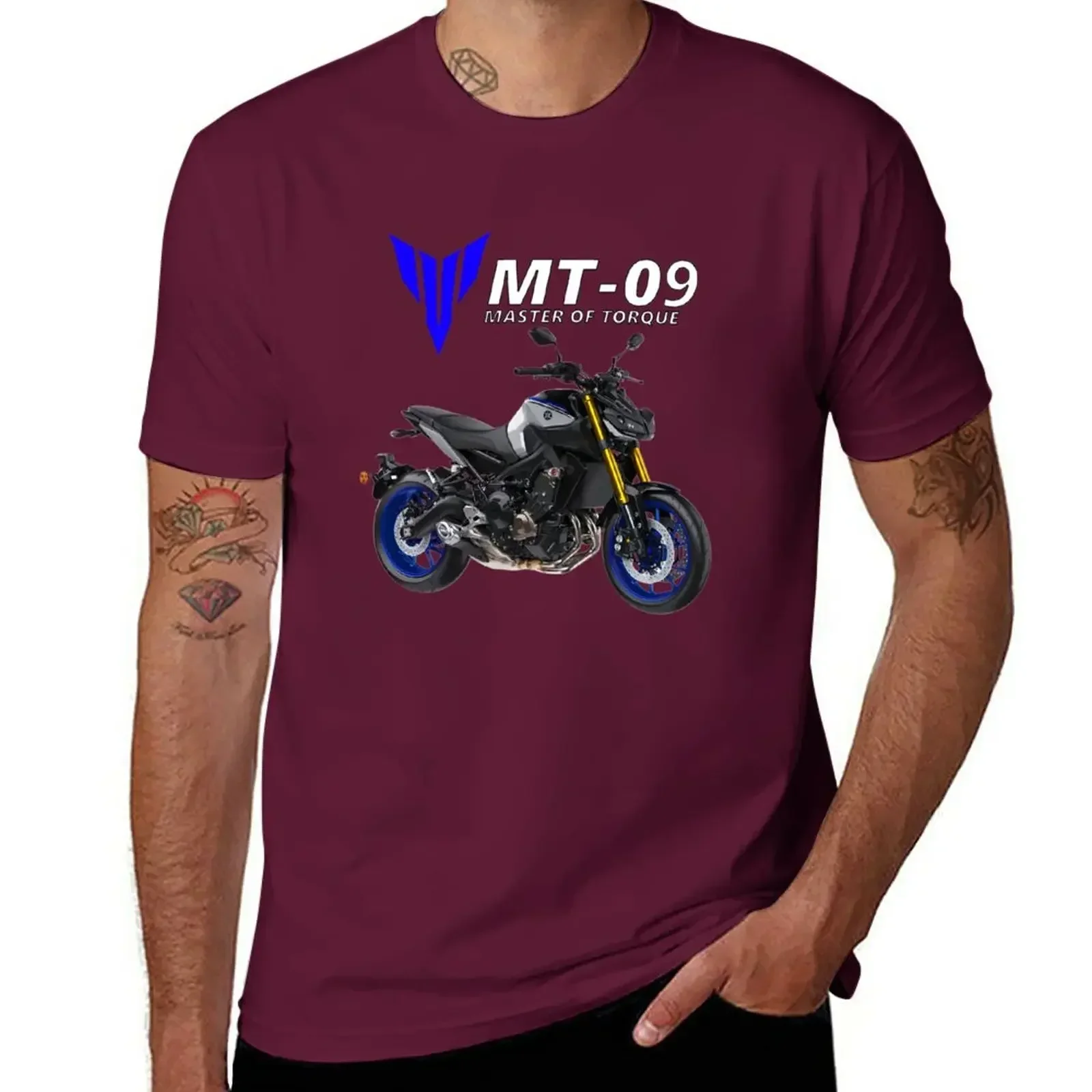 Short sleeve tee mens t shirt graphic MT-09 Motorcycle T-Shirt plain graphic men clothing harajuku 2024 funny SUMMER style tops