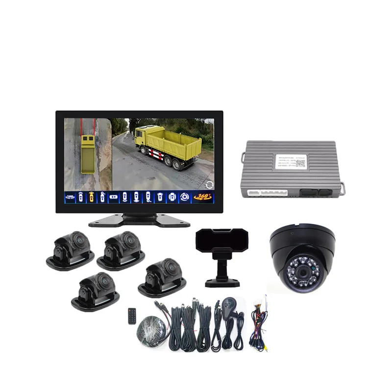 

Intelligent Library 10.1 Inch 1080P 3D 3.5D AHD 360 Car Backup With Touch Screen IPS AI DMS 360 View Panoramic Sy