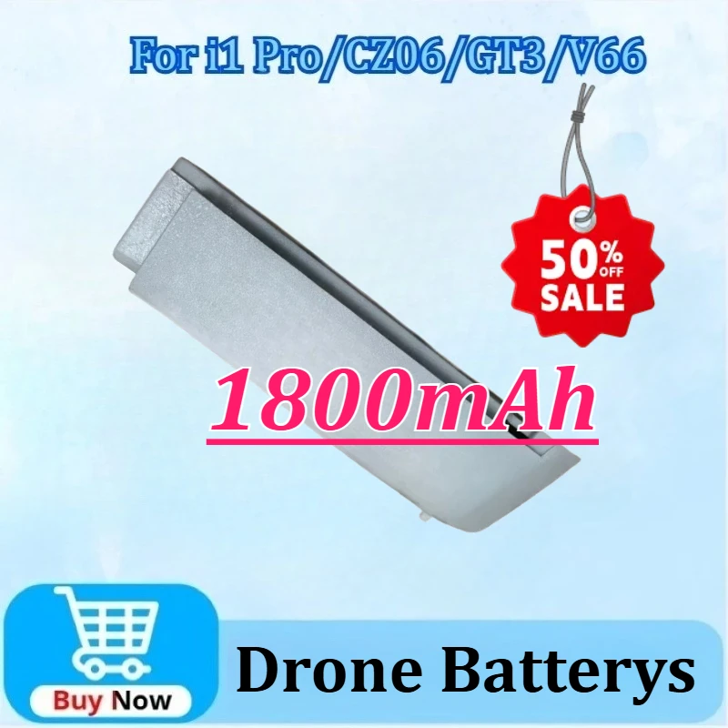 

3.7V 1800mAh Drone Battery For i1 Pro/V66/GT3/CZ06 RC Quadcopter Accessory Parts Replacement High Quality Rechargeable Battery