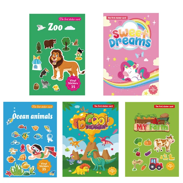 Nowe dzieci naklejki wielokrotnego użytku książka wiele scenariuszy Cartoon DIY Puzzle nauka edukacyjna klasyczne zabawki dla dzieci w wieku 2-6 prezentów