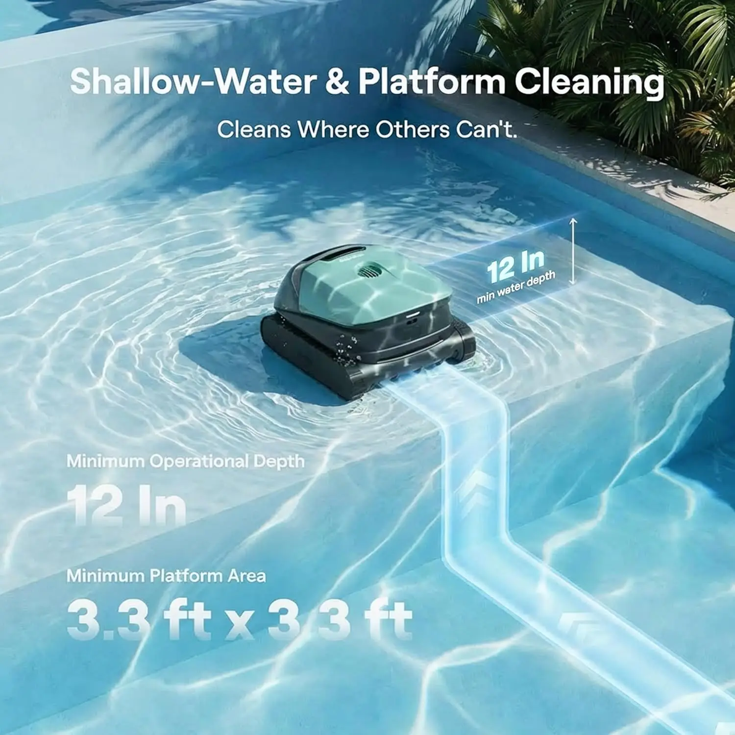 Beatbot Sora 10 Cordless Robotic Pool Cleaner 6800GPH Suction Floor Wall Waterline Cleaner Inground Above Ground Pools 300Mins