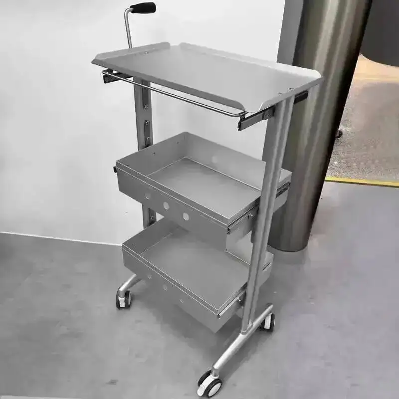 Salon Manicure Tray Support Cart Cosmetic Beauty Helper Trolley Organizers Trolleys Professional Ergonomic Corrosion Resistant
