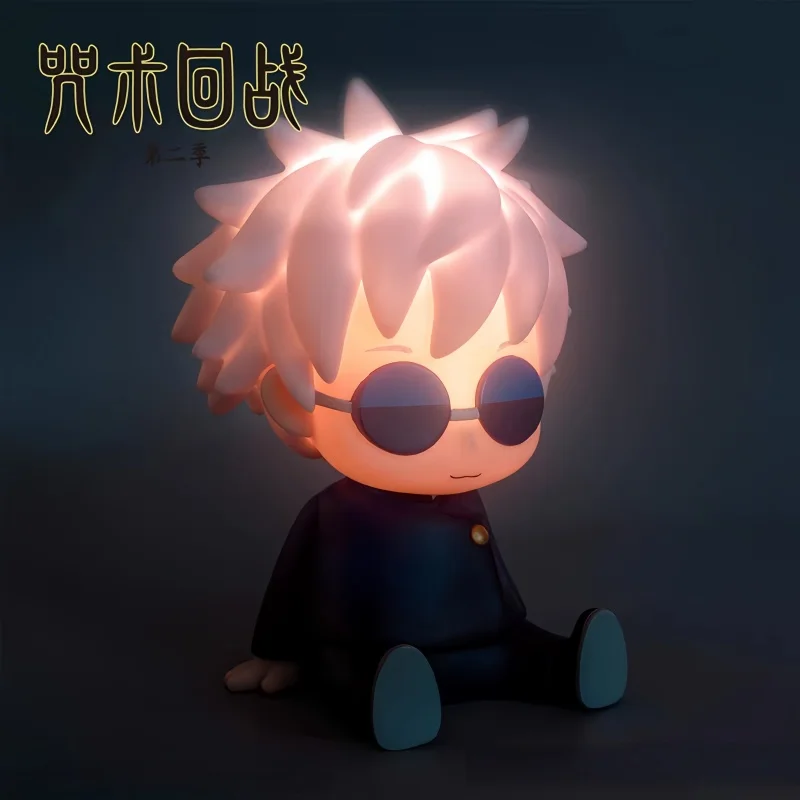 

New Jujutsu Kaisen Season 2 Q Version Satoru Gojo Figures Patting Light Night Light Model Decoration Surprise Trendy Toys