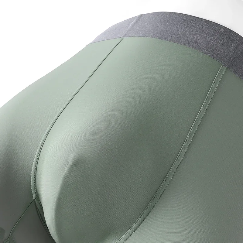 남성용 아이스 실크 속옷 남성용 심리스 여름 얇은 팬티 편안하고 통기성 좋은 팬티 개성있는 반바지