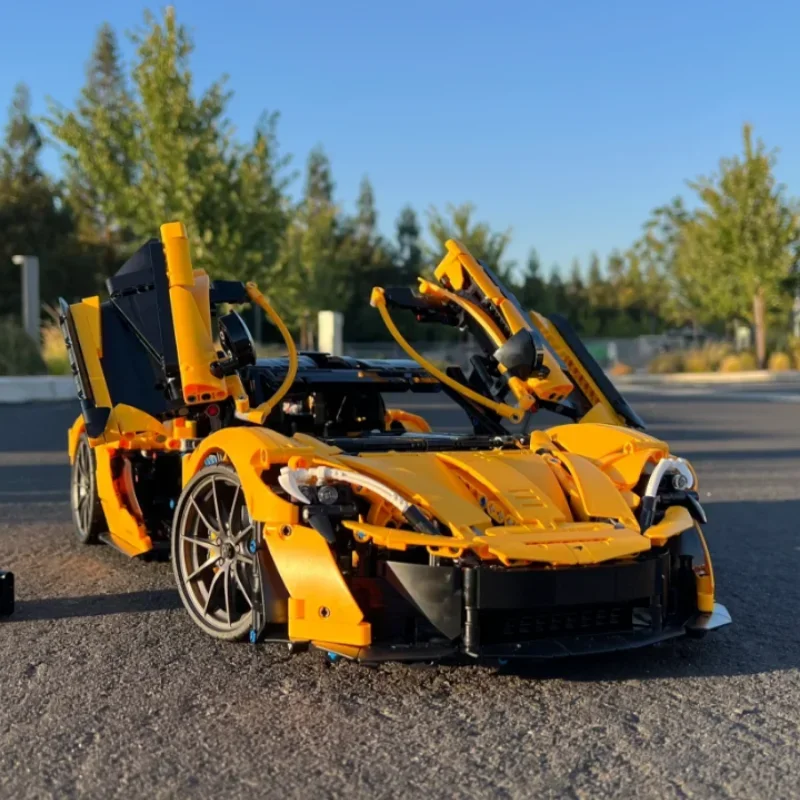 3893 шт. технические строительные блоки MOC McLaren P1, модель, совместимая с 42172, спортивный автомобиль, игрушка для взрослых, Рождественский подарок для мальчиков