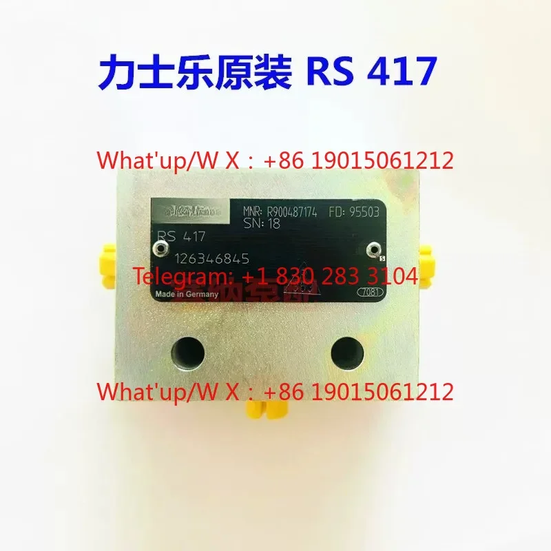 RS417 R900487174 Shuttle Valve Pump Truck Main Oil Pump Hydraulic Replacement Valve