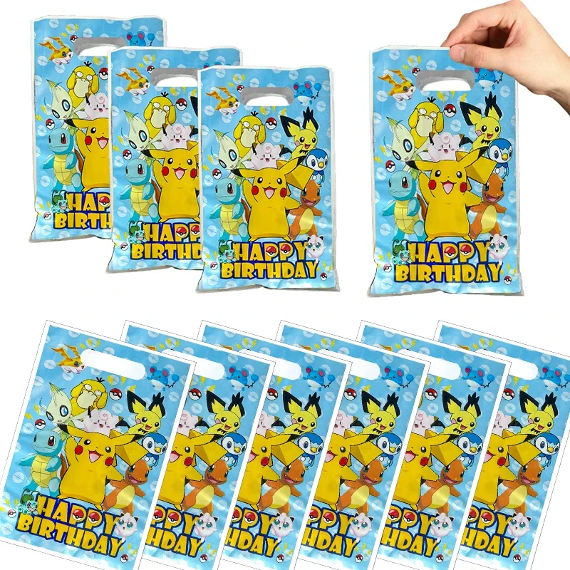 Bolsas de Presente Pokémon, Figuras, Sacolas de Brindes Pokémon, Presentes de Aniversário, Sacolas Recheadas, Presentes Pikachu para Convidados, Aniversários de Crianças, Chás de Bebê