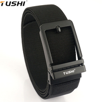 Tushi Brand Nylon belt men's imitation needle buckle belt middle-aged young business casual simple versatile trendy jeans belt