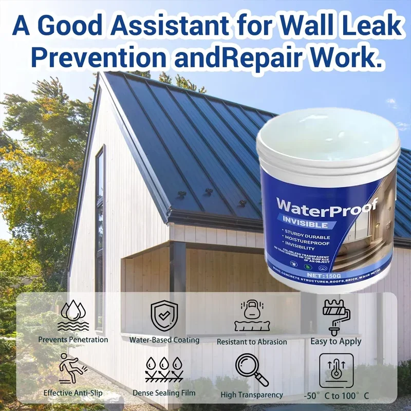 Bathroom wall invisible waterproof sealant transparent repair coating car leak proof adhesive