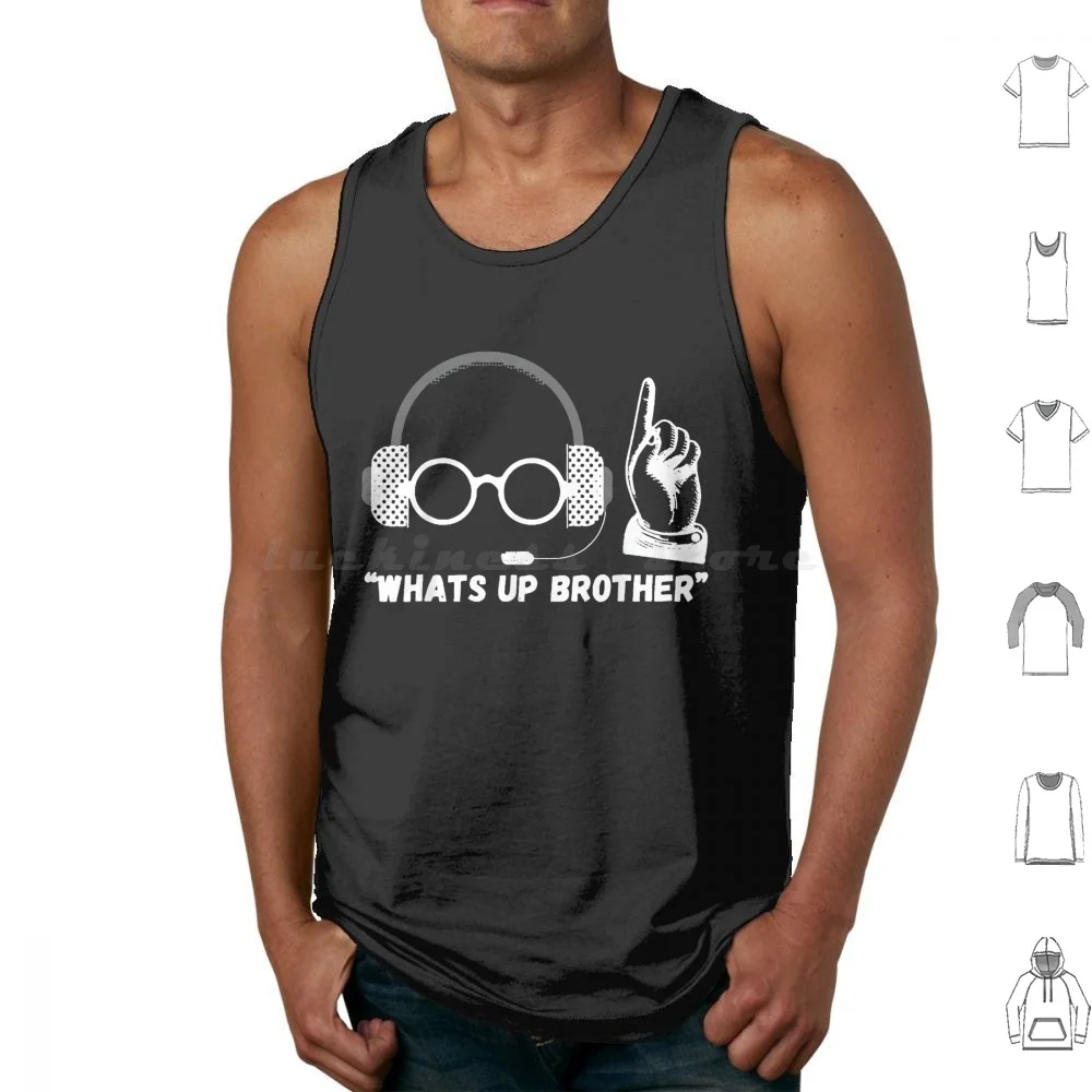 Funny Sketch Streamer Whats Up Brother Tank Tops Chaleco sin mangas Sketchstreamerdecal Gamingsticker
