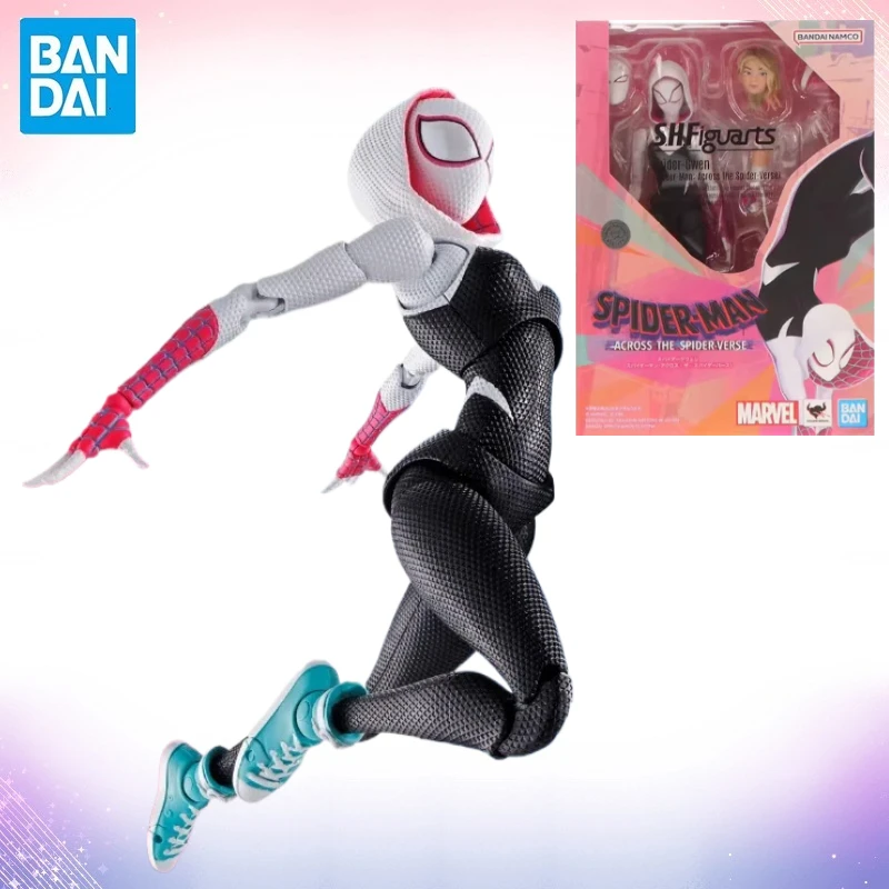 

BANDAI S.H.Figuarts SHF Original Spider Man Into The Verse Gwen Anime Figure Model Toy Gifts Collection Toys