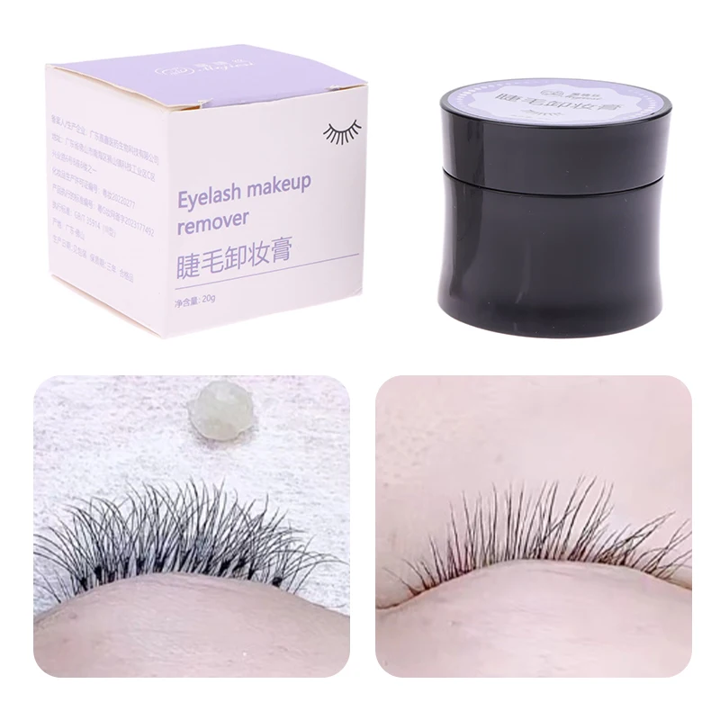 20g Grafting Eyelash Extension Glue Eyelash Cream Remover Non-Irritating Plant Lashes Gel Remover Adhesive For Makeup Tools