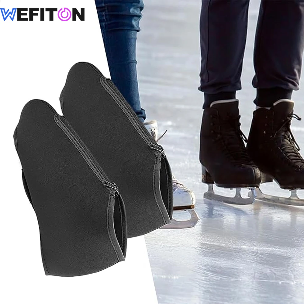 Ice Skate Boot Protectors 1-Pair -Warm Windproof Neoprene Covers for Figure Skating,Roller Skate Accessories,Unisex Adults Teens