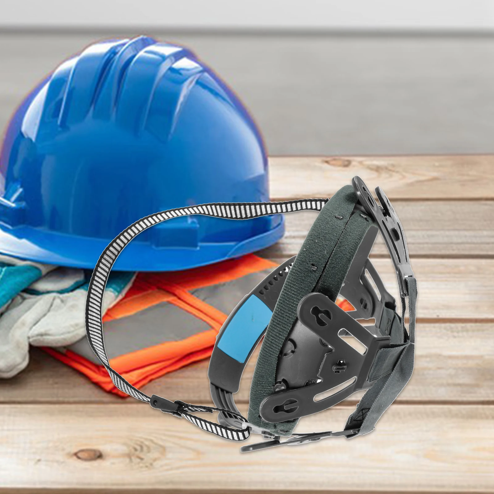 

Hard Hat Liner Replacement Detachable 4/ Suspension Adjustable Button Design Sweat Absorbing Liner Size 54-64cm Safety