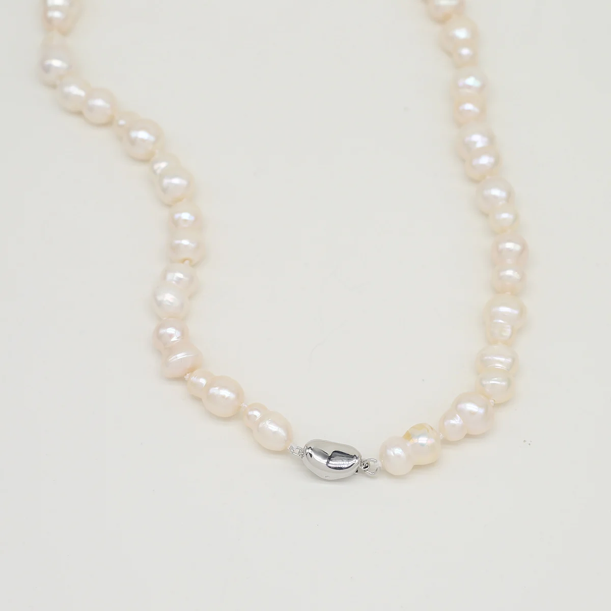 Natural Freshwater Pearl Necklace Baroque Round Exquisite Accessories Women Personality Necklace Girls Wedding Party Jewelry