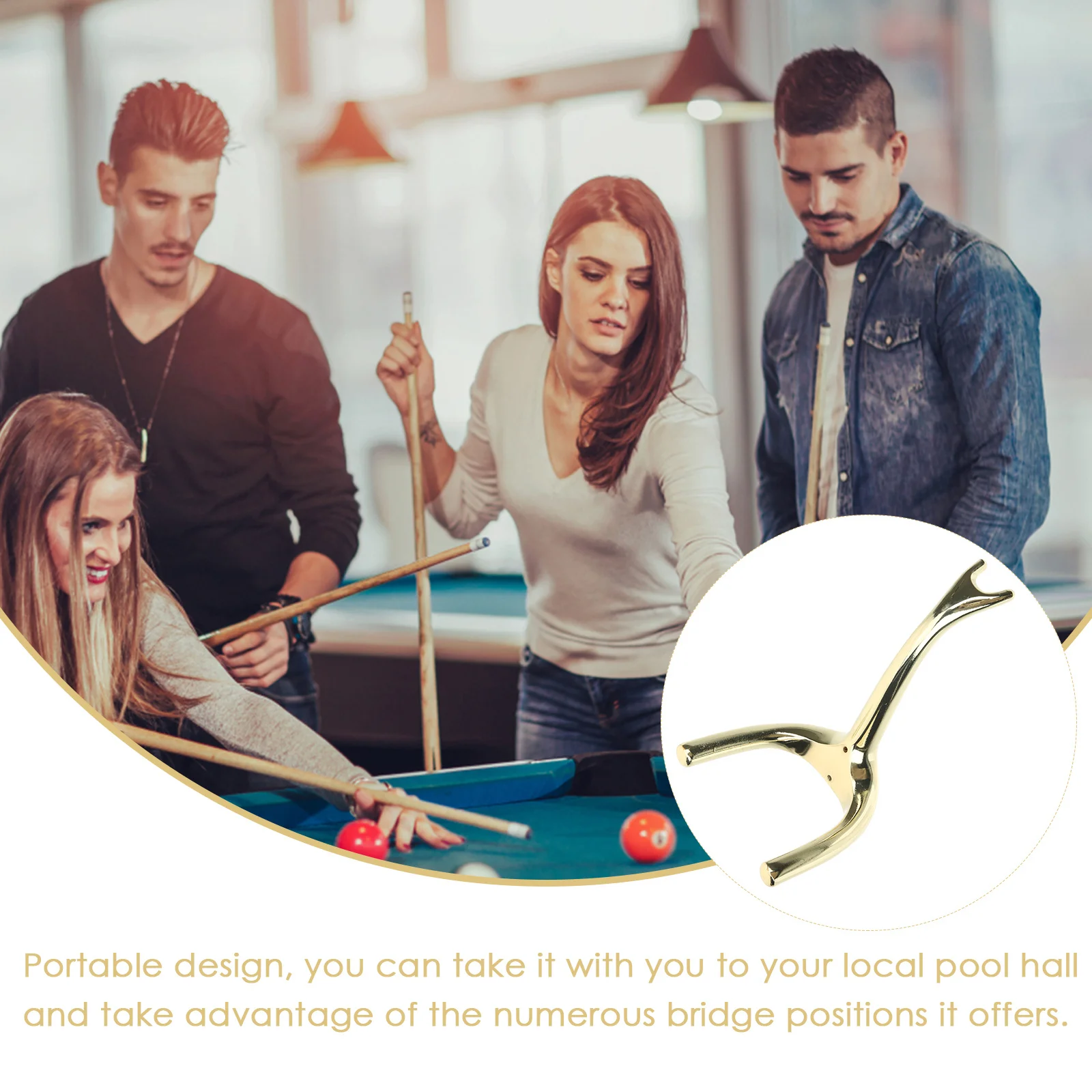 

Delicate Snooker Bridges Billiard Resting Bridge Stable Structure Creative Fun Design for Precise Shots Pool Cue Holder