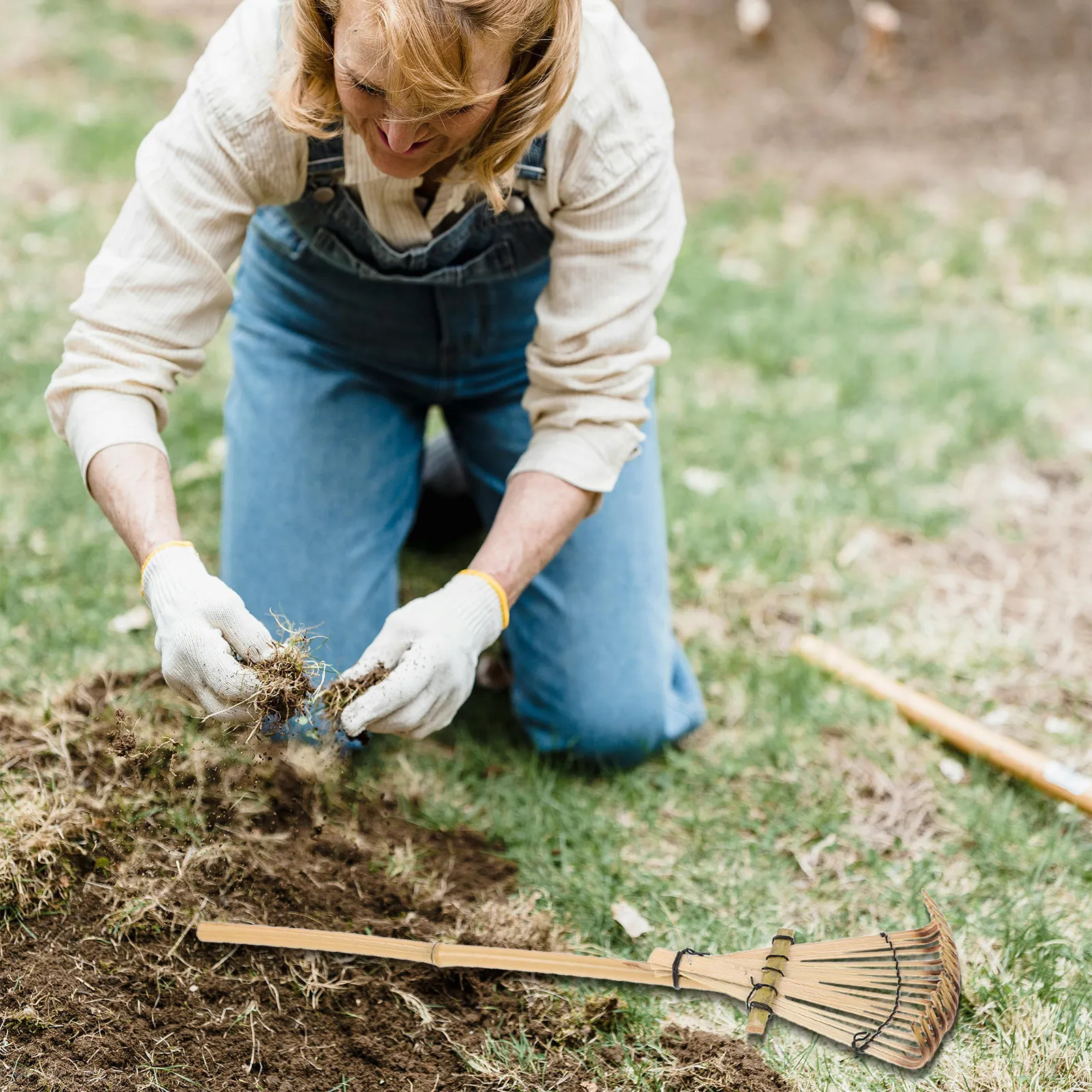 คราดมือทำสวน ไม้ไผ่ น้ำหนักเบา - Gardening Hand Tools Japanese บทวิจารณ์และราคา