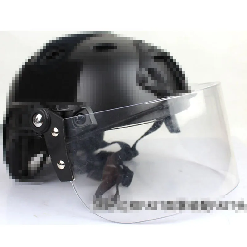 Gafas de protección facial abatibles tácticas para exteriores, visera de máscara antidisturbios, versión de acción rápida AF MICH, guía de casco