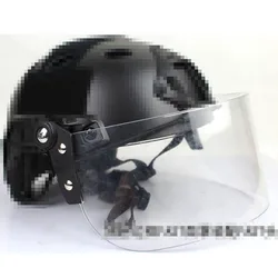 Outdoor Tactical Flip Up Face Shield Lens Goggles Riot Mask Visor for Fast AF MICH Action version Helmet Guide