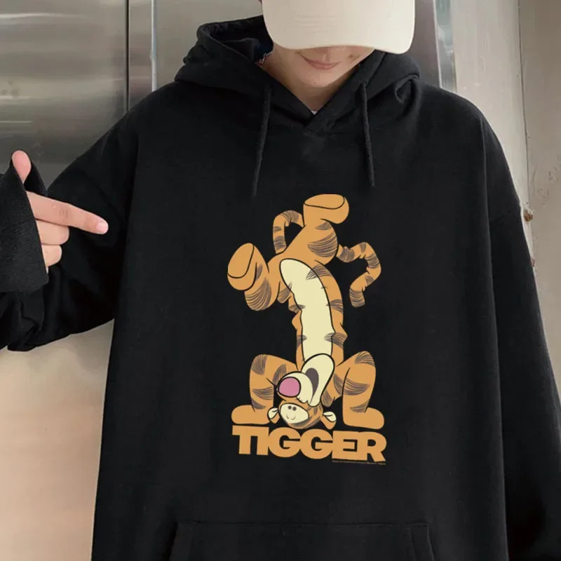 Funny Tigger Hoodie Women Print Cute Winnie the pooh Cartoon Hoodies Kawaii Graphic Sweatshirts Women Harajuku Tops Clothes