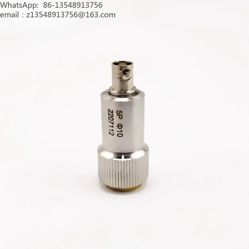 5MHz straight probe 5P10 5P6 5P8 acoustic wave flaw detector small diameter probe high frequency longitudinal wave transducer