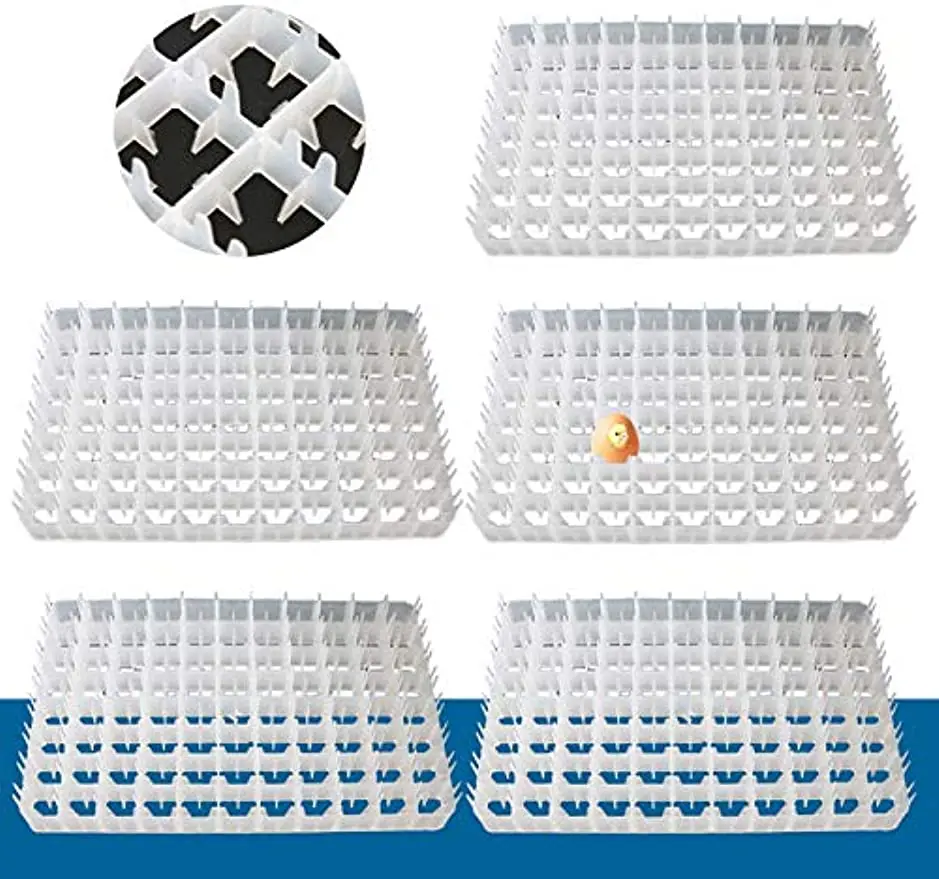 Plastic Egg Tray Container 5pcs Hatcher Storage Will fit for 88 Eggs Incubator Sorting and Shipping