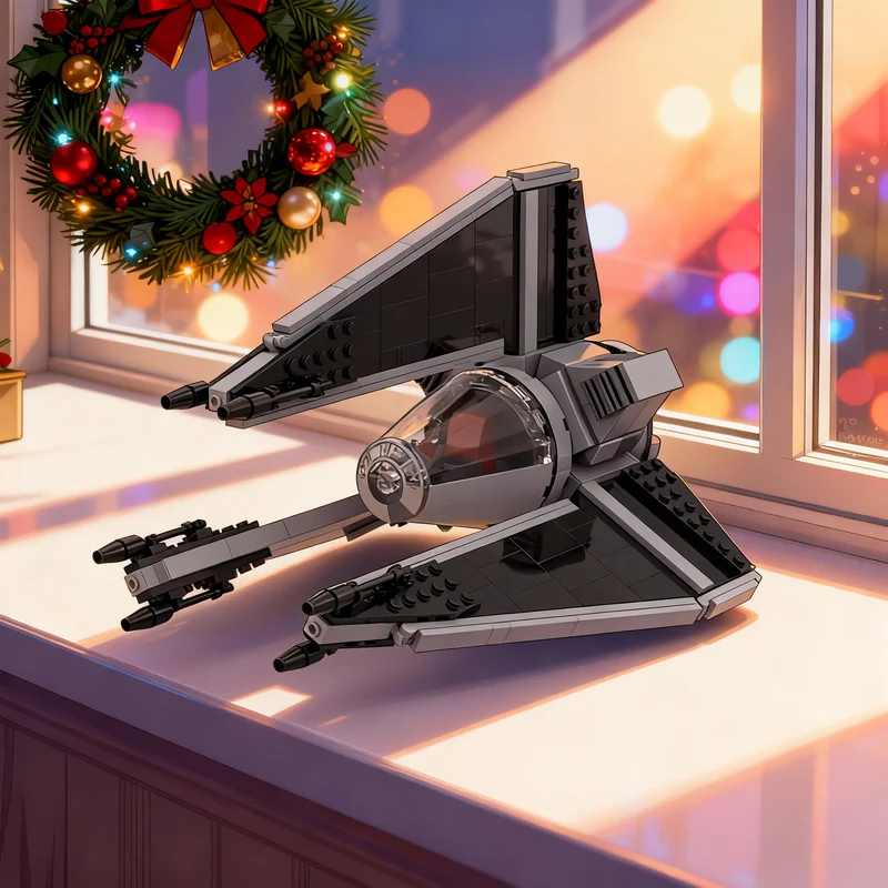 

442pcs MOC TIE Phantom Star Battle Model Building Blocks Creative DIY Gift Display Decor Assemble Premium Adult Kids Desk Home