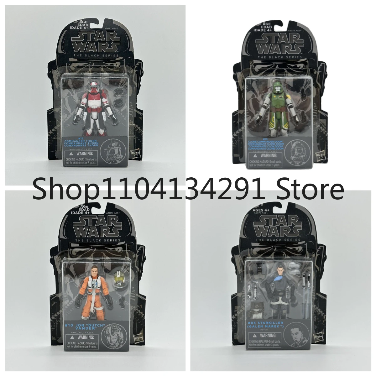 

Original Hasbro Star Wars Black Box Yoda R5-G19 Robot Pilot Wolf Clone Toy Model Collectible Birthday Gift